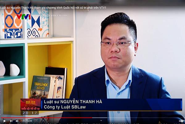 Luật sư Thanh Hà tham gia chương trình Quốc hội với cử tri phát trên VTV1